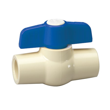Kbi Homewerks 1/2 in. CPVC Slip Ball Valve Full Port Quarter-Turn Lever For Potable Water VBVCPVE3B
